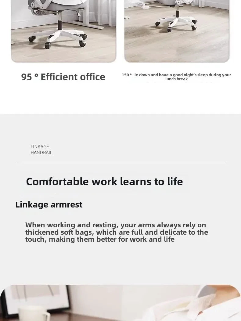 Computer Chair Home Office Chair Comfortable Sedentary Students Gaming Chairs Dormitory Chair Reclining Seat Ergonomic Ufficio