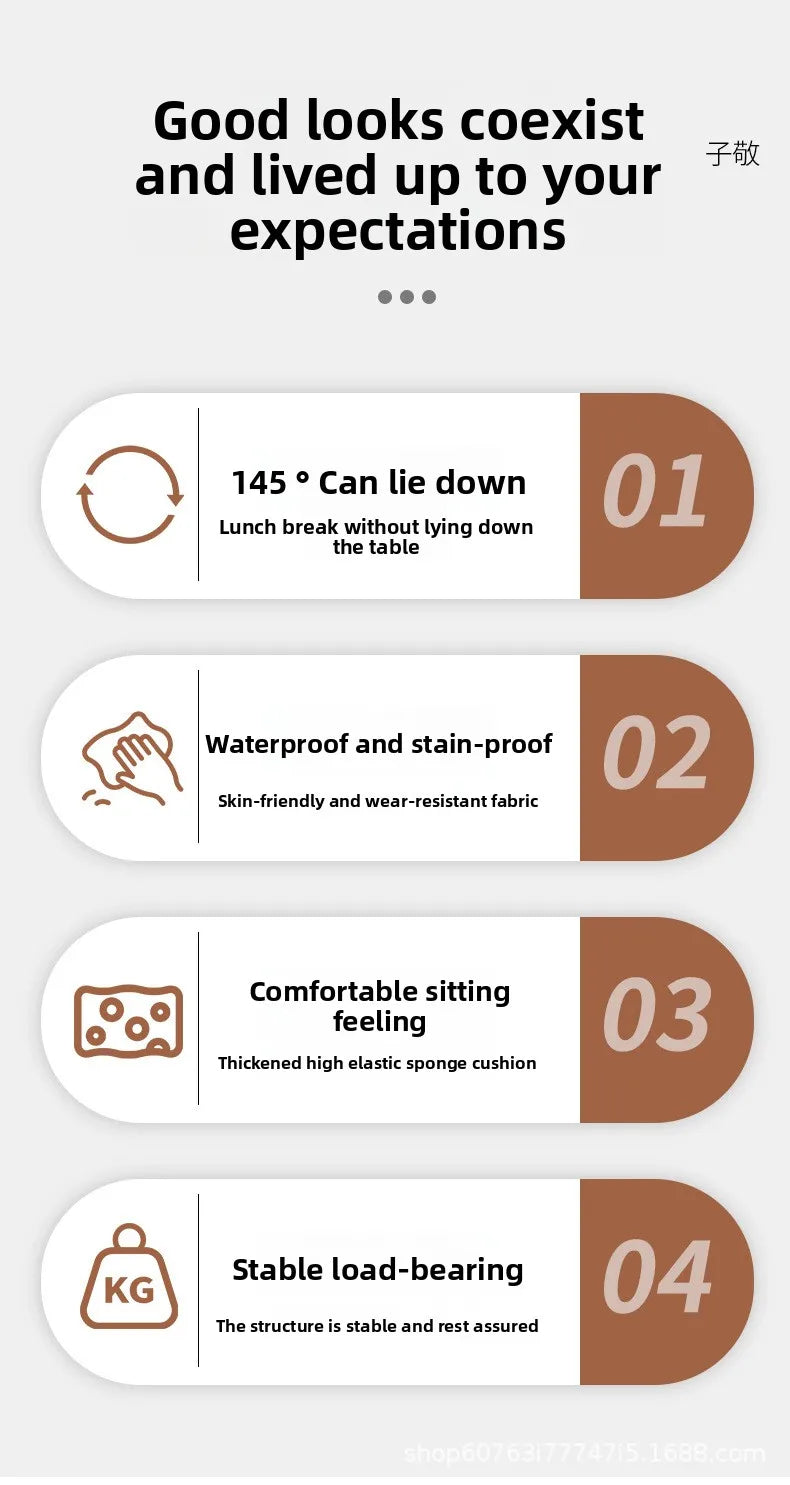 Computer chair Household comfortable boss chair Lifting swivel chair Recumbent back office chair