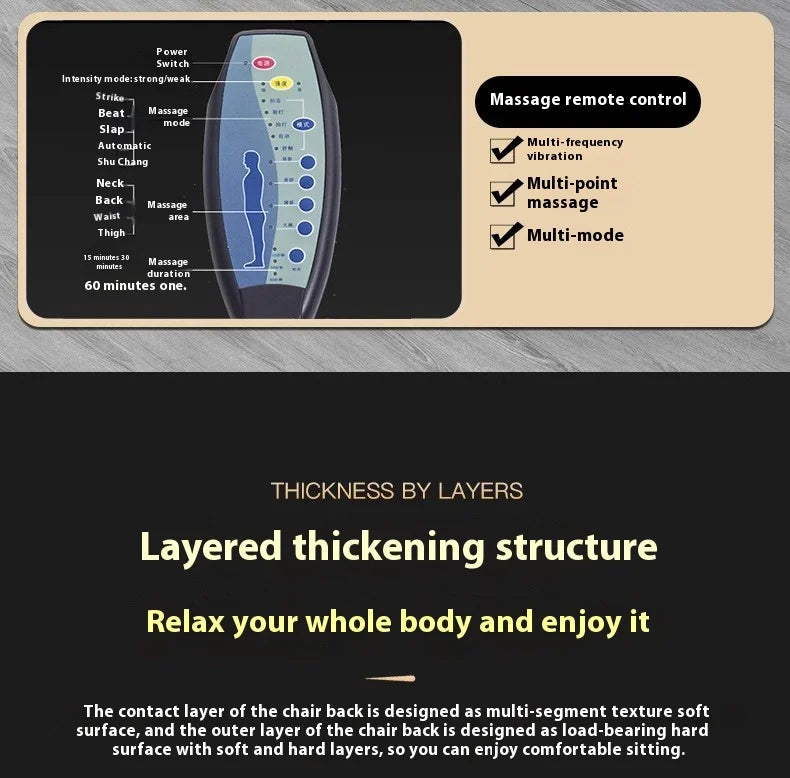 Real leather reclining boss chair, high-end office business class chair, comfortable sitting massage office seat Game