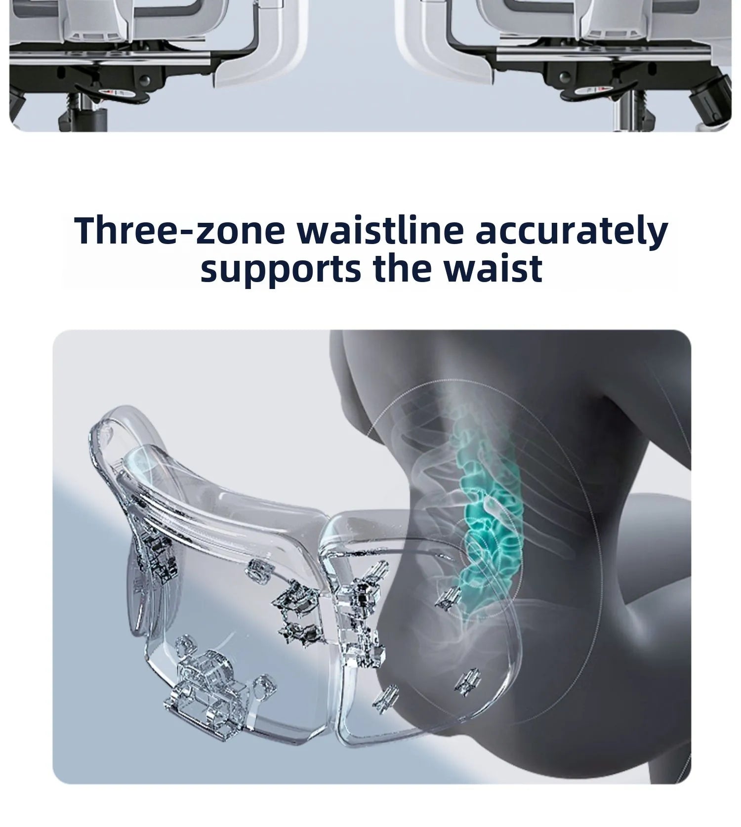 Adjustable Ergonomic Chair with Lumbar Support, Comfortable Gaming Chair for Home and Office, Reclining Office Chair