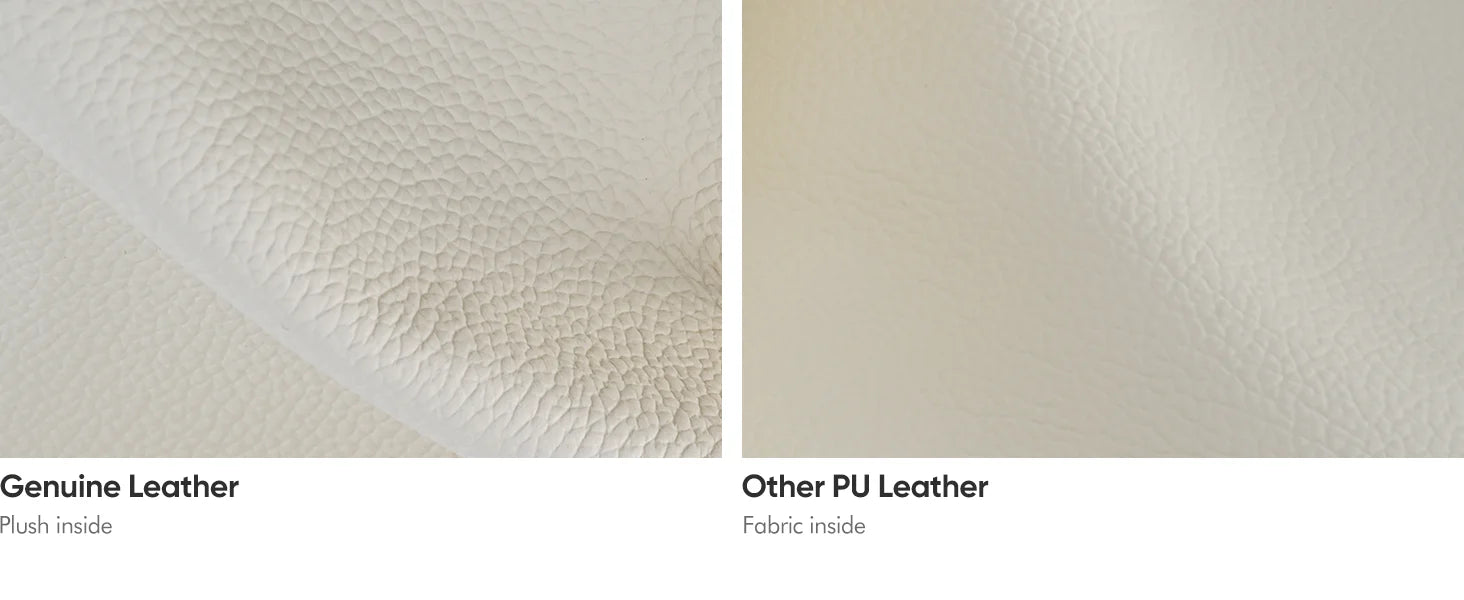 White Mid Back Genuine Leather Swivel Chairs Ergonomic Office Chair Adjustable Swivel Leather Gaming Chair Ribbed Office Chair