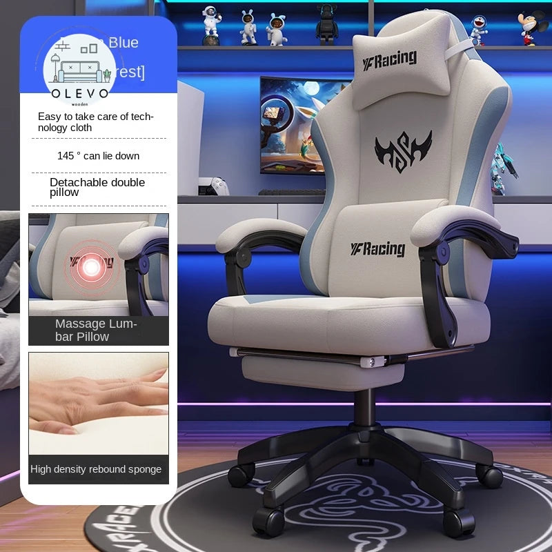 Olevo Wooden Gaming Chair Couch Computer Chair Comfortable Sedentary Reclining Office Chair Fotel Gamingowy Chaise De Bureaux