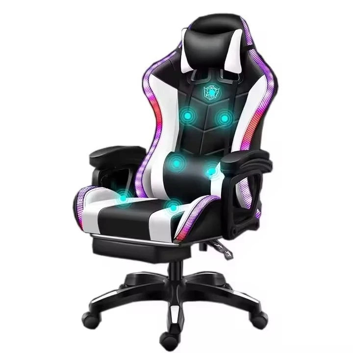 Fast Shipping Silla Gamer Cheap Computer Gaming Chair Computer Adjustable Racing Gaming Chair with RGB and Massage