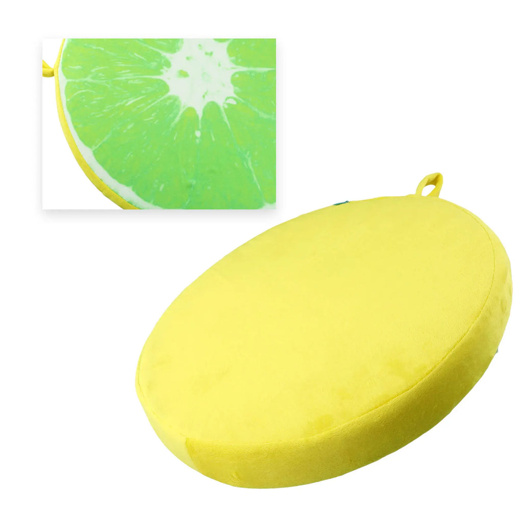 Cartoon Fruits Print Round Bar Chair Cushion Cover Anti-Slip Seat Cushion Slipcover Soft Stool Cushion Covers Slipcover