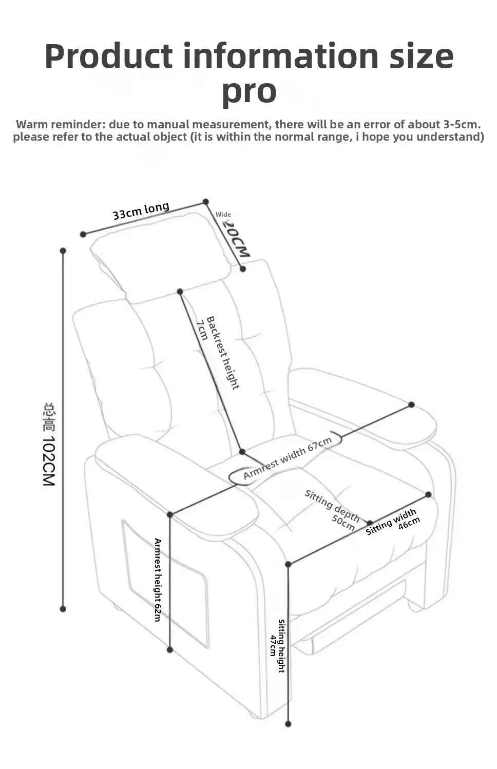 Home Comfortable Computer Chair with Headrest and Footrest, Reclining and Sitting, Movable with Wheels