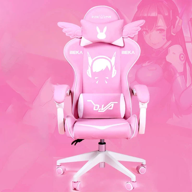 Clearance Promotion Gaming Chair Home Office Computer chair Cartoon Animation Comfortable Student Learning Lift Swivel Seat