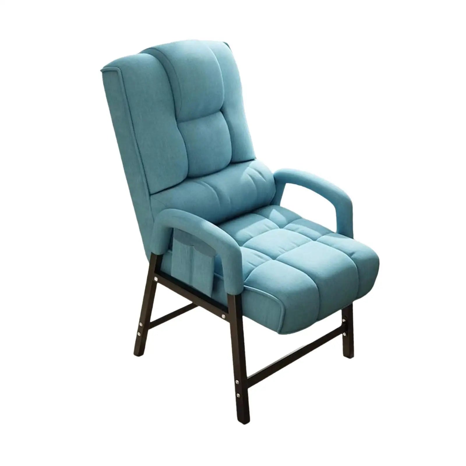 Ergonomic Reclining Chair Padded Cushion Seat High Back Metal Frame Dormitory Thickened Neck Support For Gaming Reading Chair