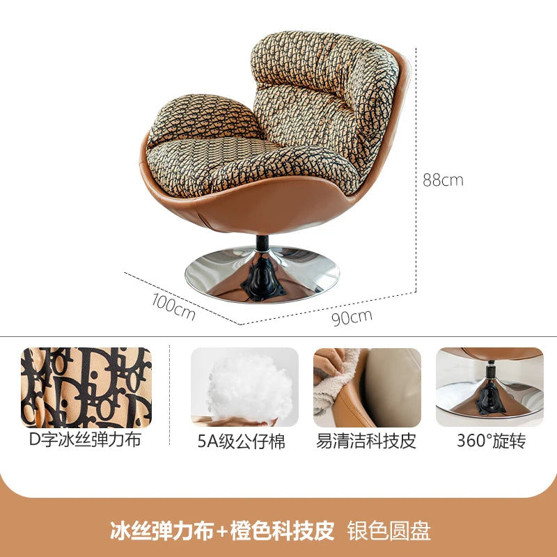 Swivel Office Chairs Arm Gaming Mobile Bedroom Luxury Living Room Chairs Reading Comfortable Relax Sillon Lounge Suite Furniture