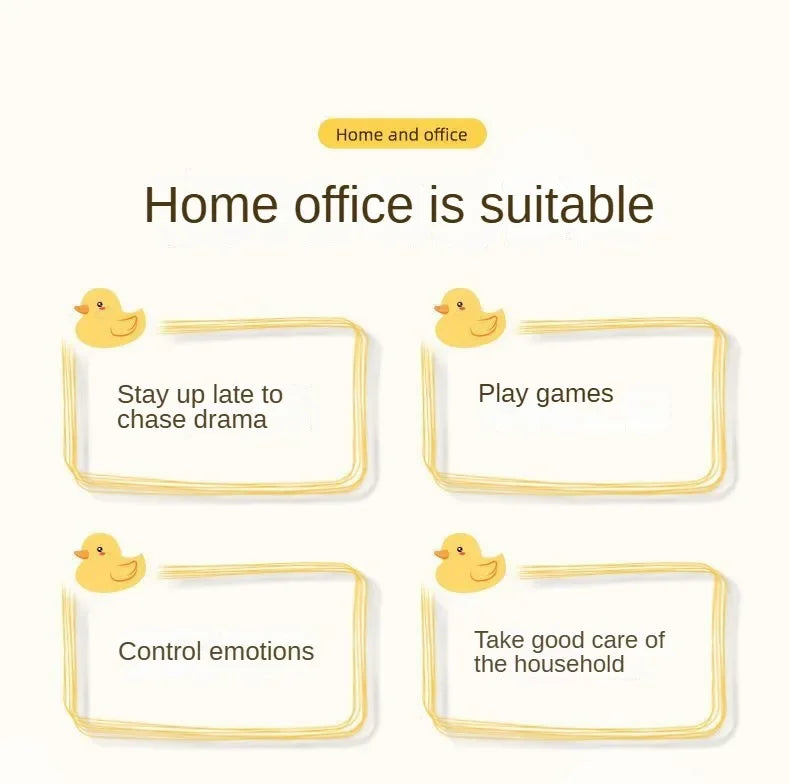 Gaming Chair Soft Comfortable Ergonomic Office Chair 4D Adjustable Armrest Headrest Recliner for Women 160° Lie Flat Boss Chair