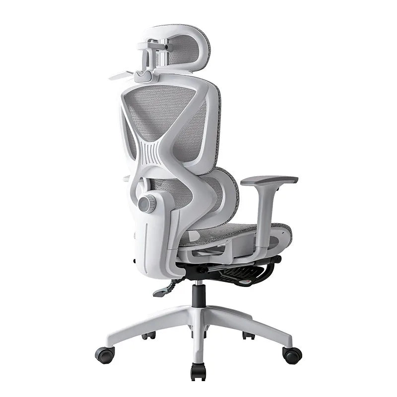 Gaming Chair Footrest Adjustable Office Ergonomic 3D Lumbar Design Breathable Mesh Layered Sponge Silla De Escritorio