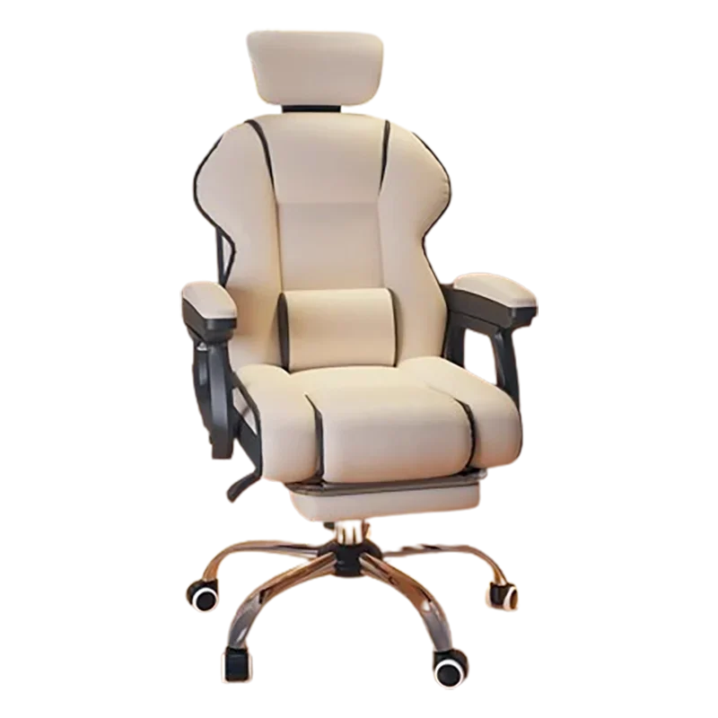 Minimalist Ergonomic Office Chair Comfy Pillow Premium Aesthetic Gaming Chair Mobile Footrest Silla Gaming Furniture