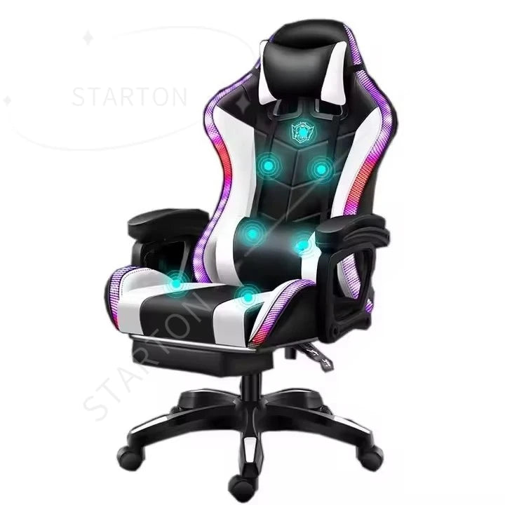Fast Shipping Silla Gamer Cheap Computer Gaming Chair Computer Adjustable Racing Gaming Chair with RGB and Massage