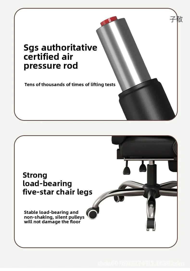 Computer chair Household comfortable boss chair Lifting swivel chair Recumbent back office chair