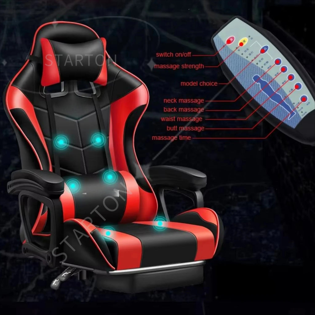 Fast Shipping Silla Gamer Cheap Computer Gaming Chair Computer Adjustable Racing Gaming Chair with RGB and Massage