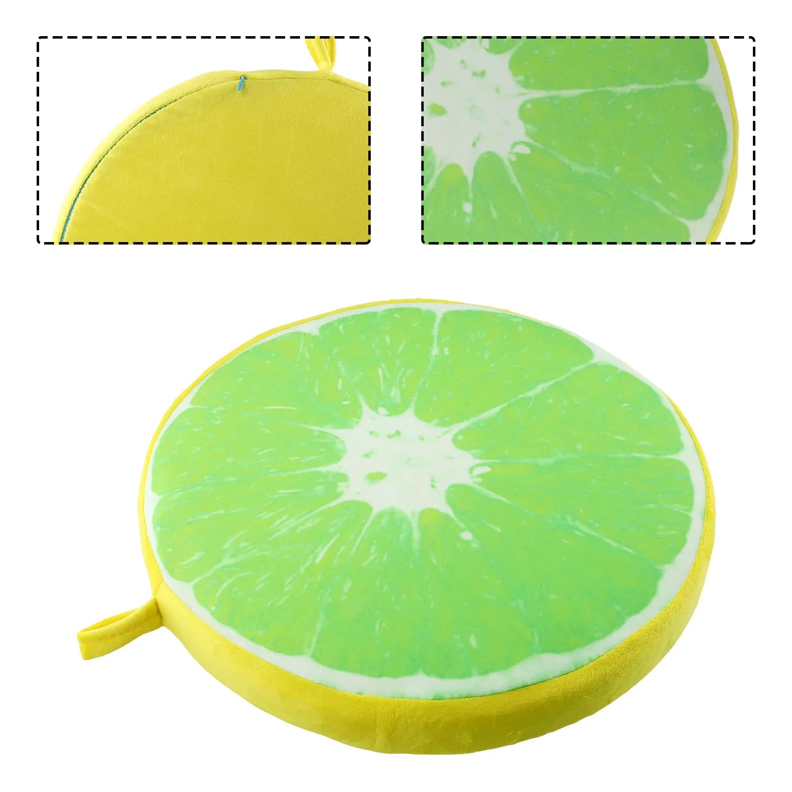 Cartoon Fruits Print Round Bar Chair Cushion Cover Anti-Slip Seat Cushion Slipcover Soft Stool Cushion Covers Slipcover