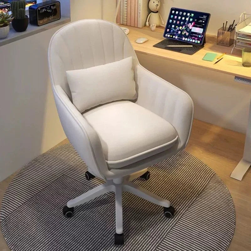 Home Office Chair Computer Chair with Mid-Back Upholstered Modern Tufted Computer Task Chair Swivel Height Adjustable Velvet