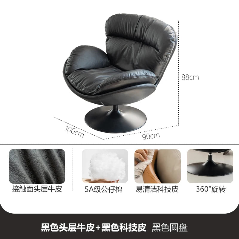 Swivel Office Chairs Arm Gaming Mobile Bedroom Luxury Living Room Chairs Reading Comfortable Relax Sillon Lounge Suite Furniture