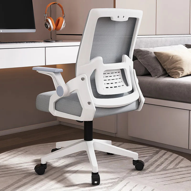 Ergonomic Office Chair Adjustable Headrest Lumbar Support Chair Breathable Mesh Backrest Comfortable Seat Home Office Gaming