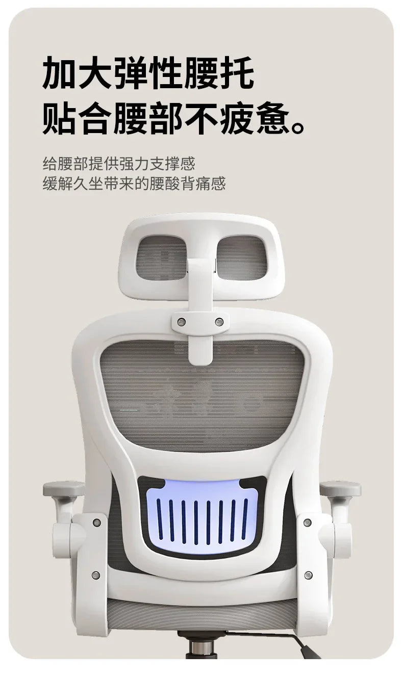 Ergonomic Chair Office Chair Sedentary Not Tired Lifting and Lowering Adjustable Bureaustoel Household and Office Supplies