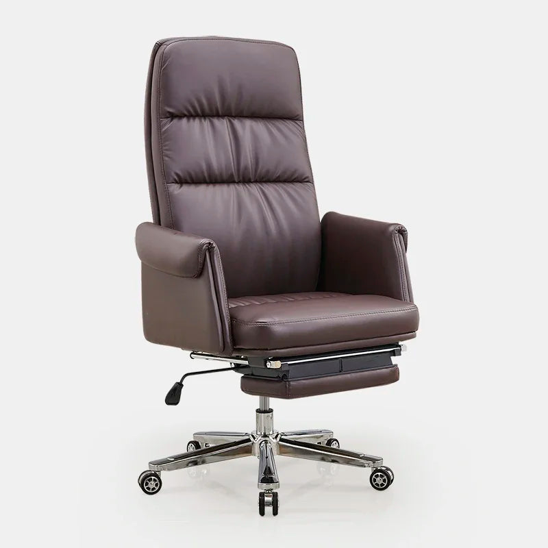 Comfortable and simple computer chair Ergonomic boss office chair Home business reclining swivel chair