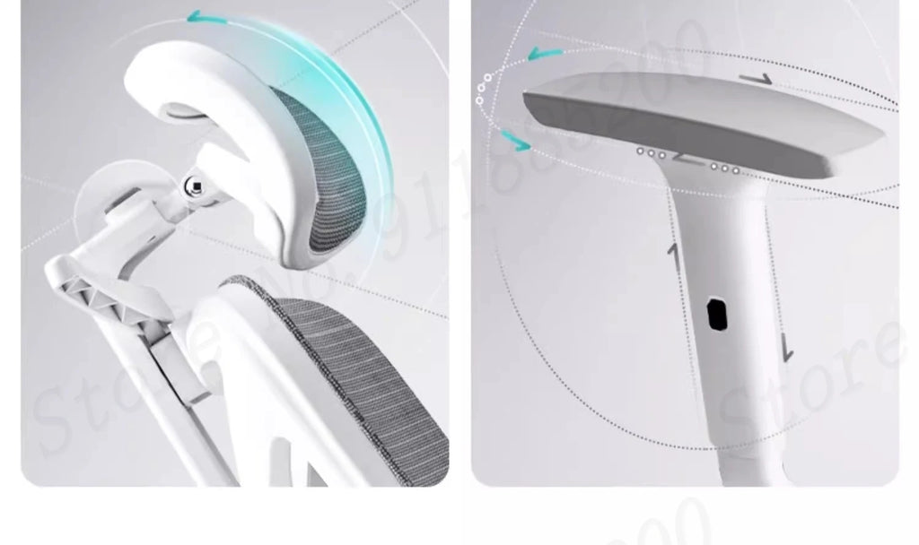 Ergonomic Computer Chair Home Office Lumbar Support Gaming chair Reclining Latex seat Breathable Mesh 4D Adjustable Armrest