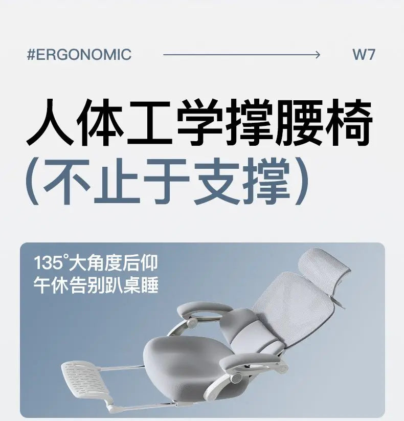 Comfortable Ergonomic Chair for Home Office Gaming with Lumbar Support Recline