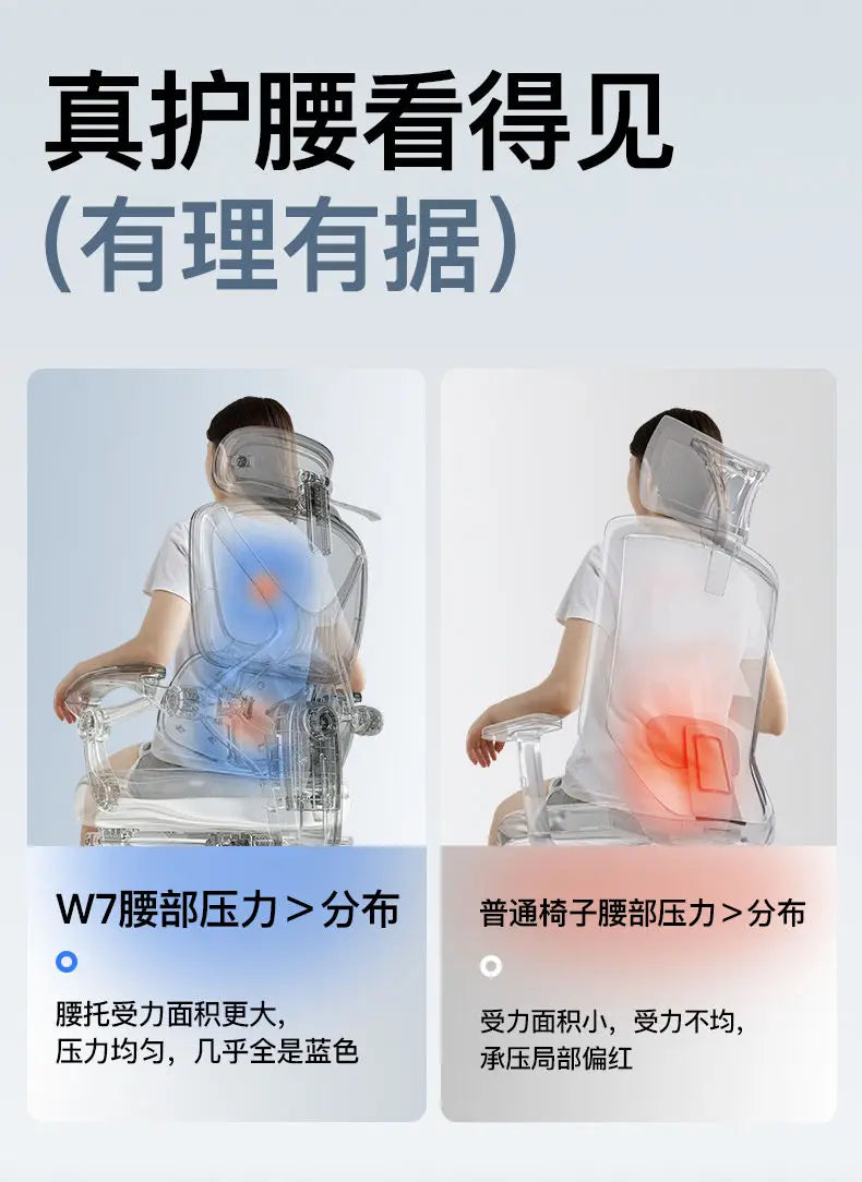 Comfortable Ergonomic Chair for Home Office Gaming with Lumbar Support Recline