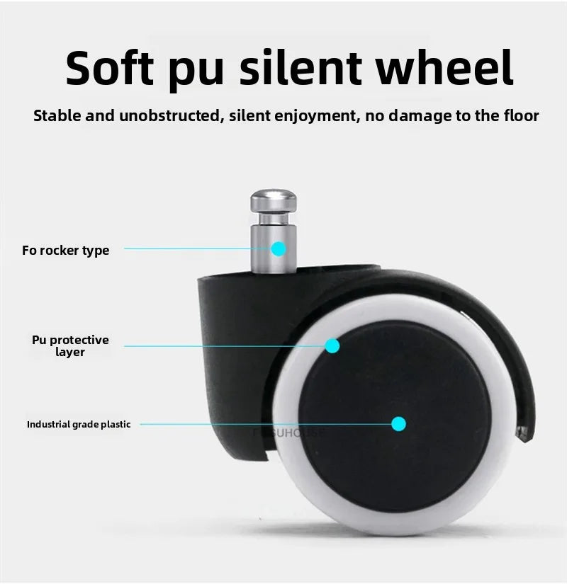 Comfortable Leather Back Boss Chair for Office Furniture Nordic Leisure Swivel Office Chairs Simple Student Computer Gamer Chair