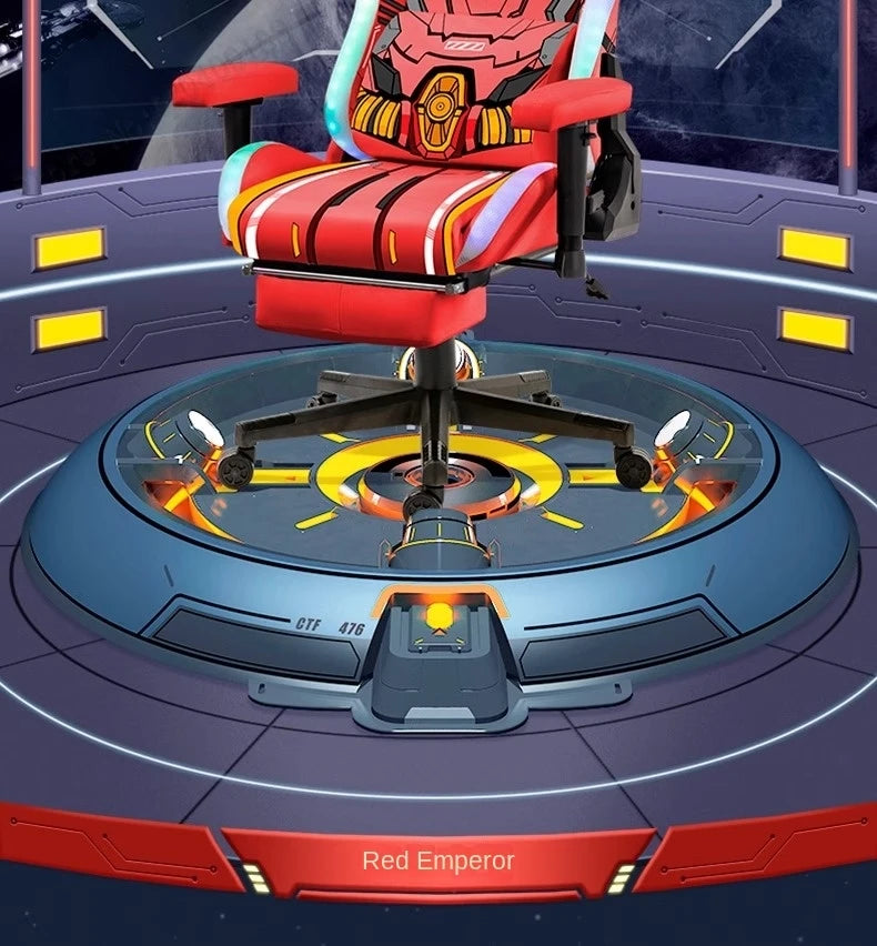 Red helium Star Gaming Chair Boys Home Office Computer Chair Ergonomic Chair Swivel Lift Adjustable Backrest Chaise Gaming