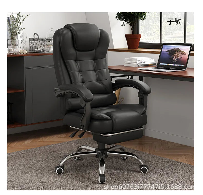 Computer chair Household comfortable boss chair Lifting swivel chair Recumbent back office chair