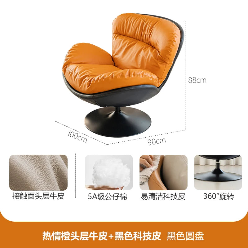 Swivel Office Chairs Arm Gaming Mobile Bedroom Luxury Living Room Chairs Reading Comfortable Relax Sillon Lounge Suite Furniture