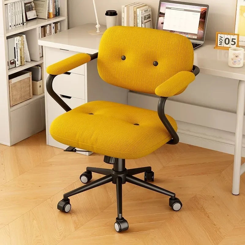Chair Home Comfortable Sedentary Study Office Chair Bedroom Light Luxury Makeup Chair Simple Lifting Desk Computer Chair