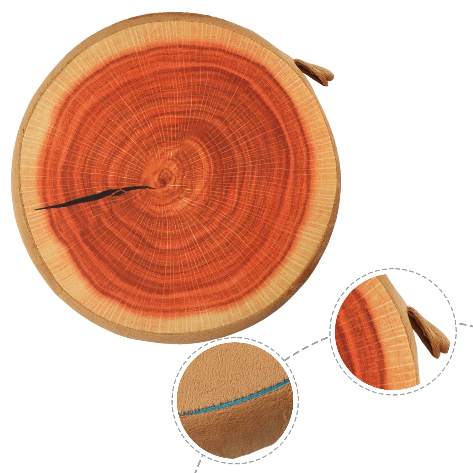 Cartoon Fruits Print Round Bar Chair Cushion Cover Anti-Slip Seat Cushion Slipcover Soft Stool Cushion Covers Slipcover