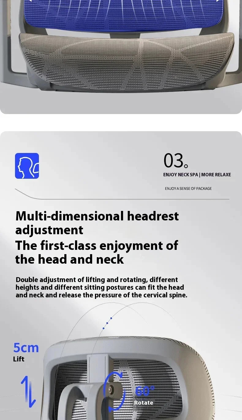 Ergonomic Office Chair Gaming Computer 3D Armchair Armrests Headrest Chair Lift High Back Sillas Gaming Foot Pedals Furniture