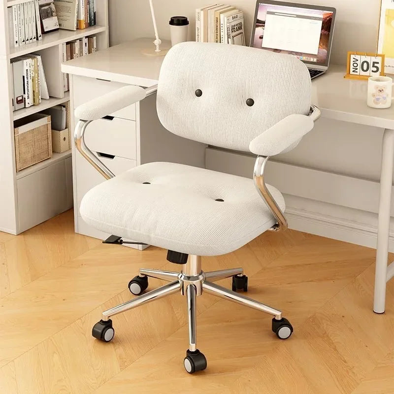 Chair Home Comfortable Sedentary Study Office Chair Bedroom Light Luxury Makeup Chair Simple Lifting Desk Computer Chair