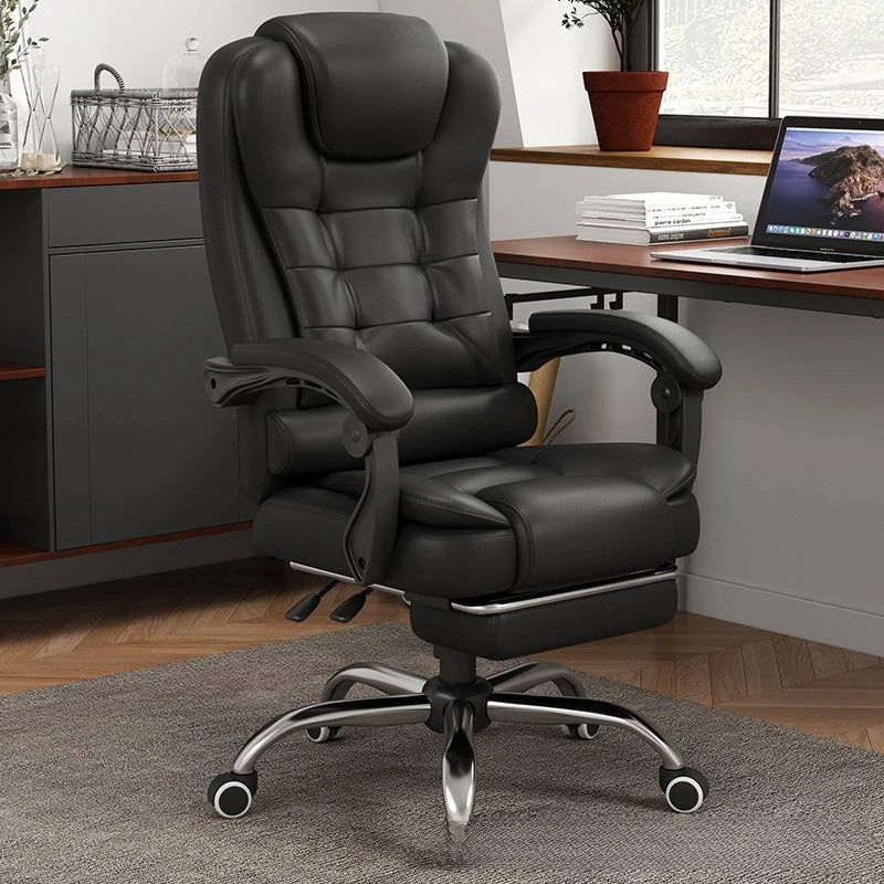 Computer chair Household comfortable boss chair Lifting swivel chair Recumbent back office chair