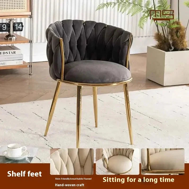 Home Girls Bedroom Makeup Chair, Comfortable for Long Periods of Time Grace Living Room Backrest Lift Swivel Chair JQM Furniture