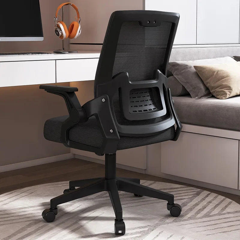 Ergonomic Office Chair Adjustable Headrest Lumbar Support Chair Breathable Mesh Backrest Comfortable Seat Home Office Gaming