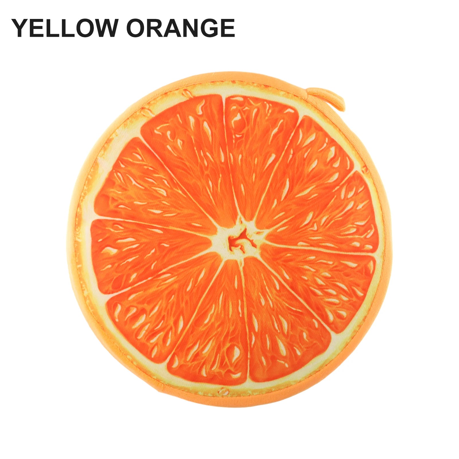 Cartoon Fruits Print Round Bar Chair Cushion Cover Anti-Slip Seat Cushion Slipcover Soft Stool Cushion Covers Slipcover