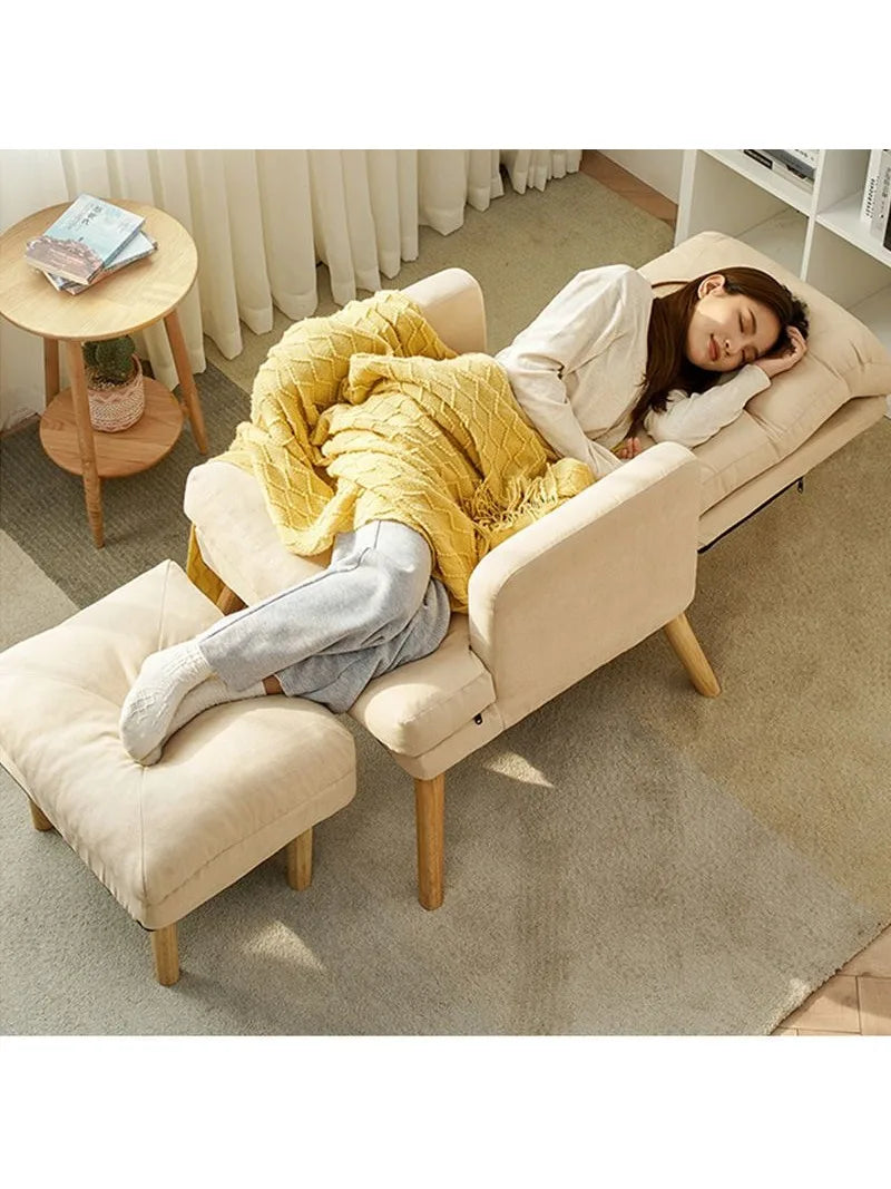 Living Room Lounge Chair Computer Chair Home Study Office Chair Bedroom Armchair Folding Single Person Sofa Chair Vanity