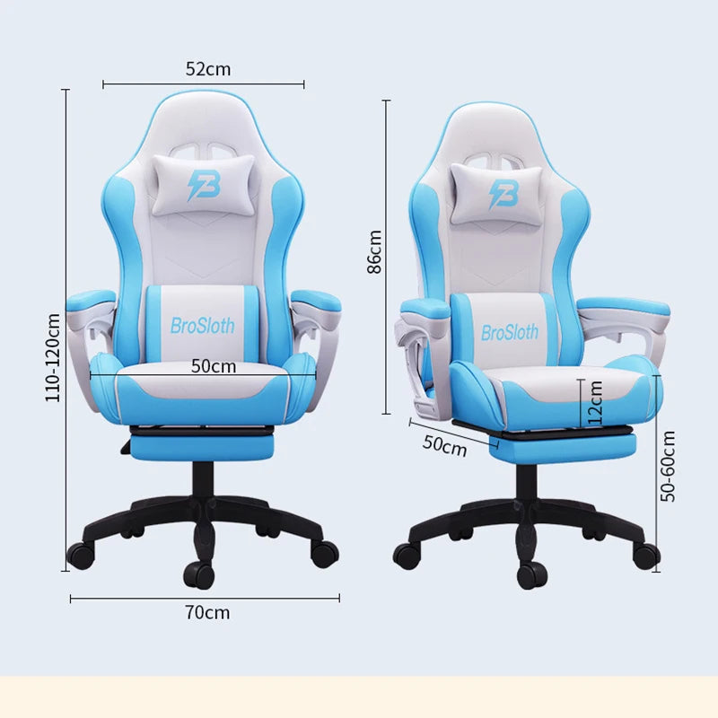 Gaming Chair Office Chair Ergonomic PU Leather Computer Desk Chair with Headrest and Lumbar Support Game Chairs Racing Chair