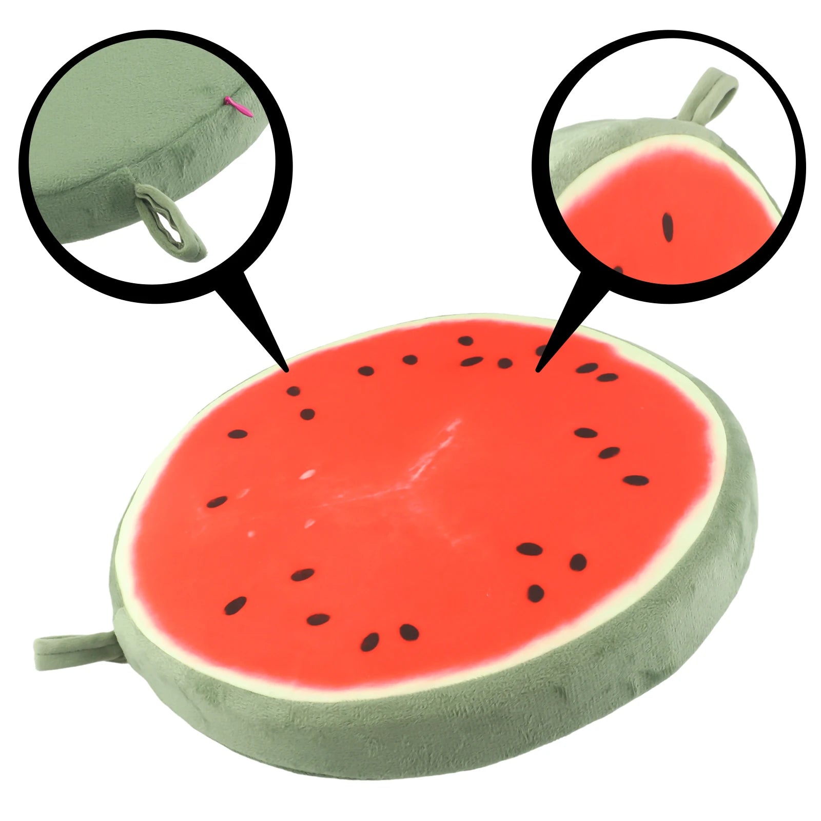 Cartoon Fruits Print Round Bar Chair Cushion Cover Anti-Slip Seat Cushion Slipcover Soft Stool Cushion Covers Slipcover