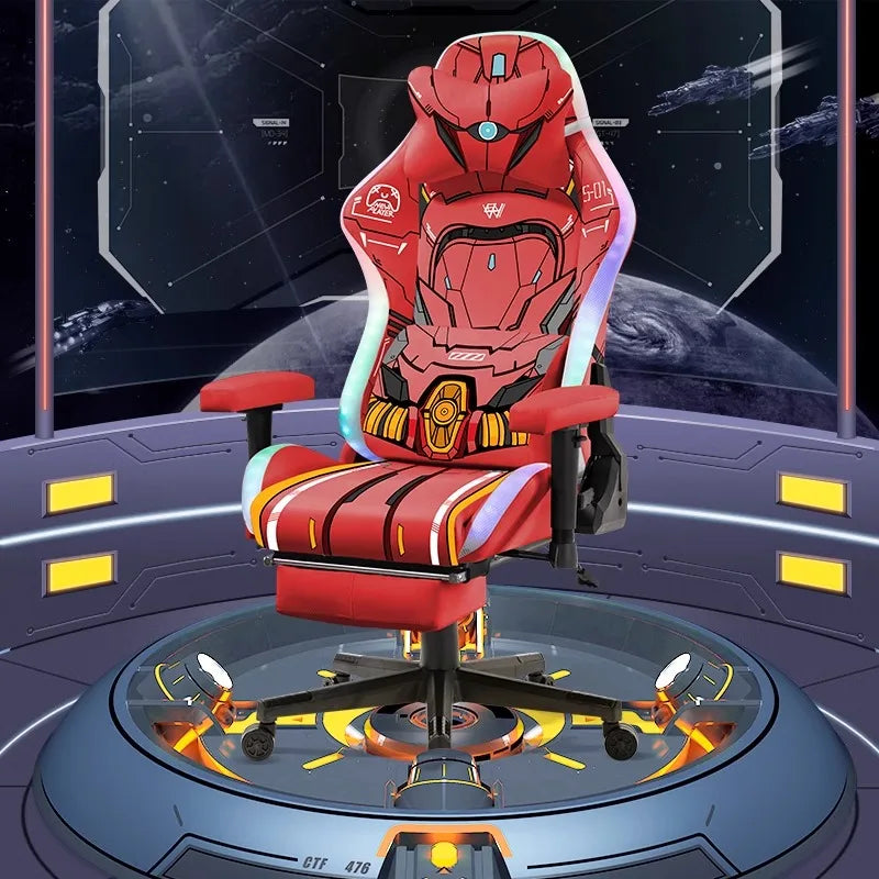 Red helium Star Gaming Chair Boys Home Office Computer Chair Ergonomic Chair Swivel Lift Adjustable Backrest Chaise Gaming