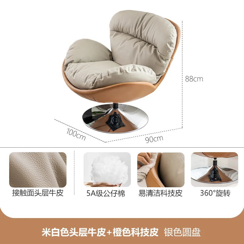 Swivel Office Chairs Arm Gaming Mobile Bedroom Luxury Living Room Chairs Reading Comfortable Relax Sillon Lounge Suite Furniture