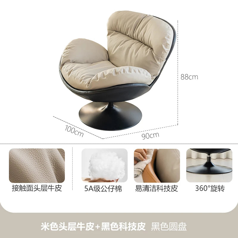 Swivel Office Chairs Arm Gaming Mobile Bedroom Luxury Living Room Chairs Reading Comfortable Relax Sillon Lounge Suite Furniture