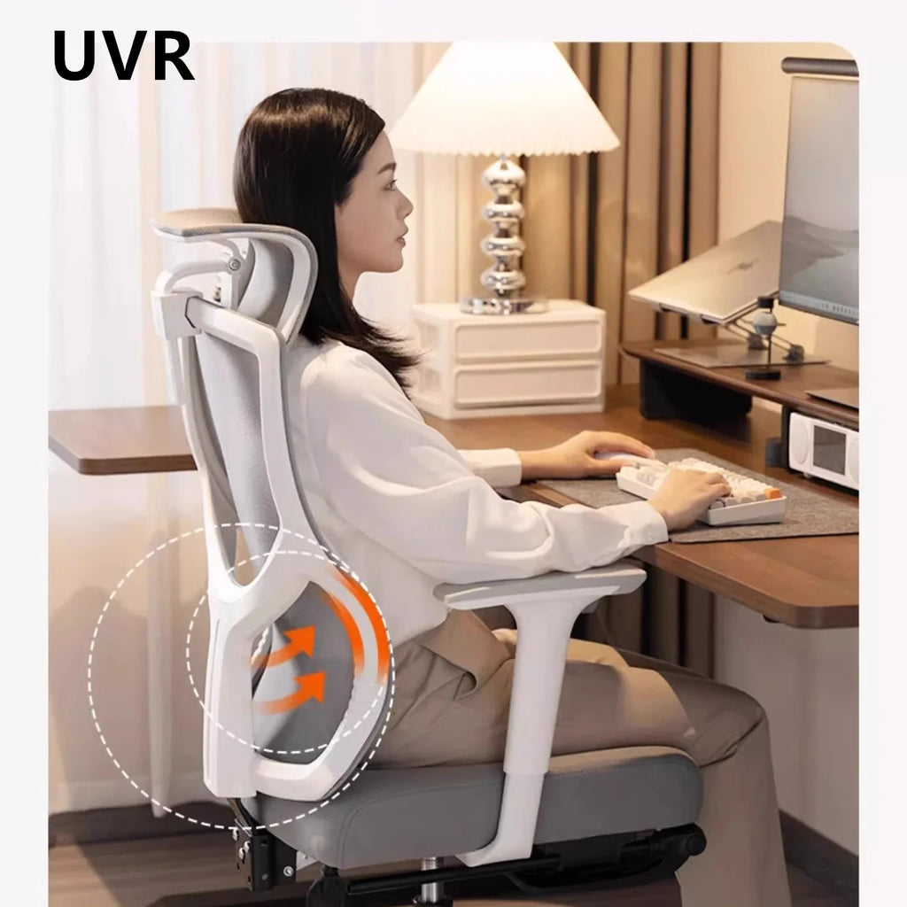 UVR Gaming Computer Chair Home Computer Chair Ergonomic Backrest Chair Sedentary Comfortable Reclining Seat Office Chair