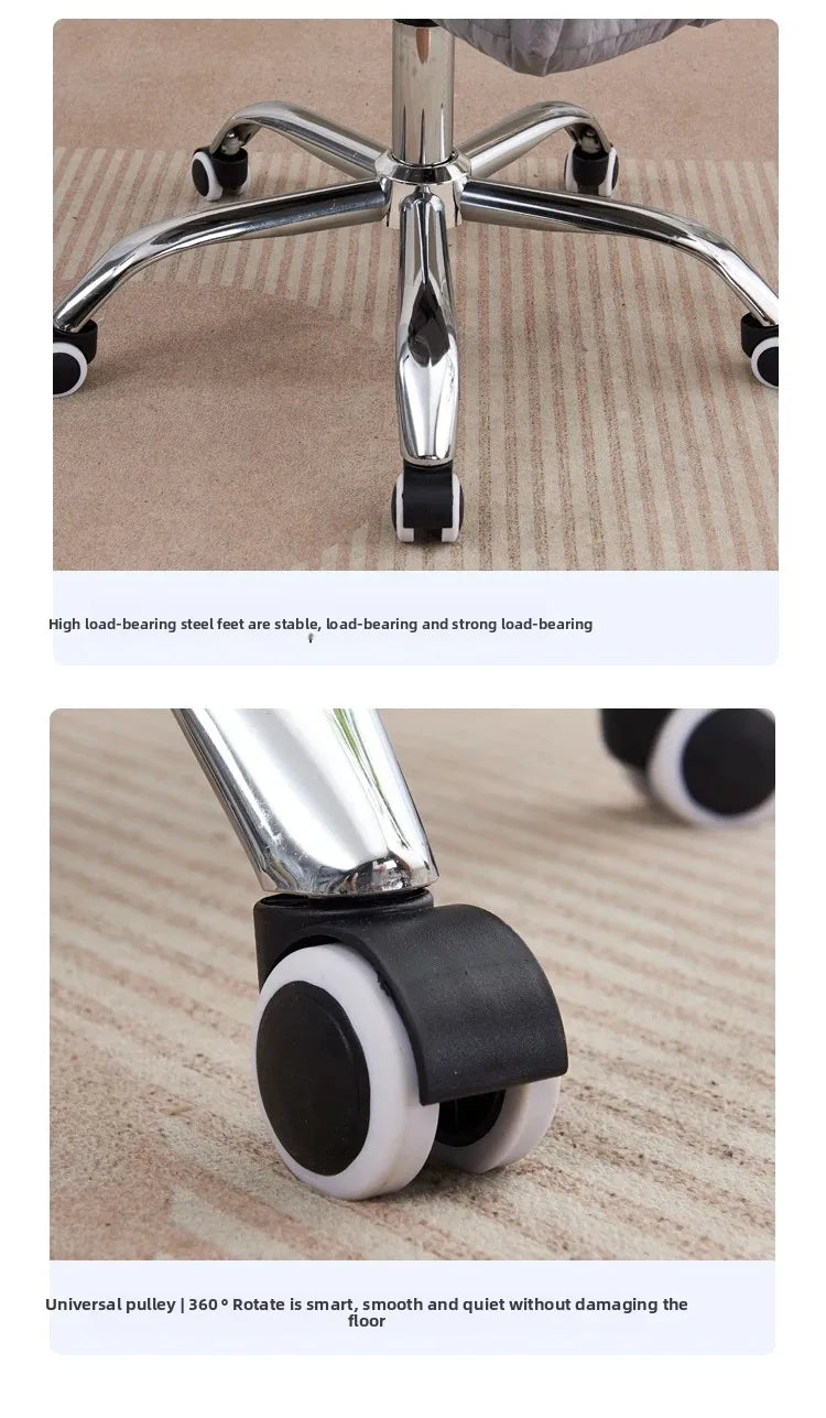 Computer Chair for Long Sitting, Adjustable Backrest Office Chair, Gaming and Study Desk Chair, Ergonomic Support for Women