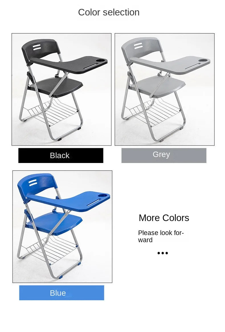 H2O Training Chair Meeting Learning Writing Chair Integrated Training Chair With Writing Board Folding Training Chair Hot New