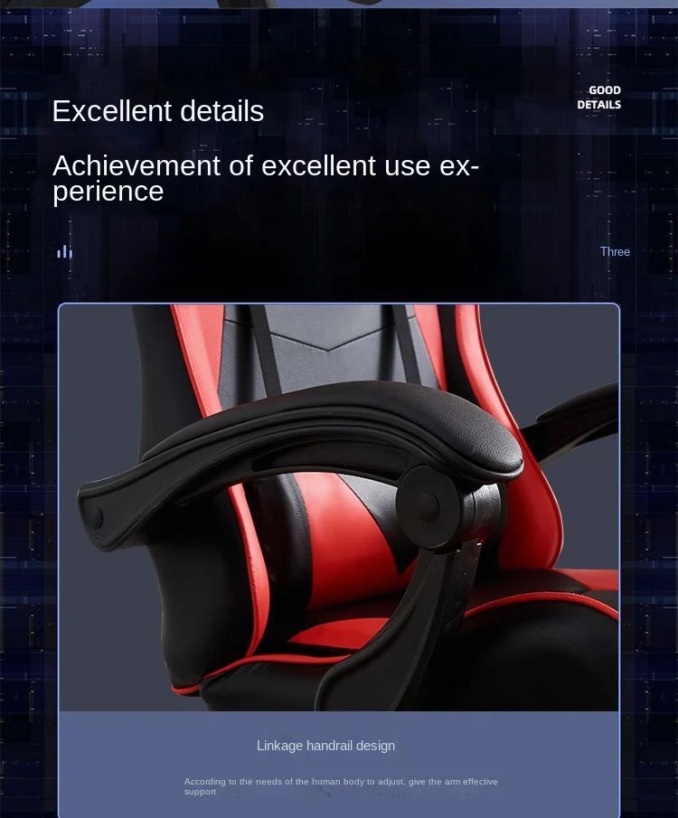 Warming E-sports Chair Office Computer Long Sitting Lounge Chair Dormitory Swivel Chair Playing Games Internet Cafe Anchor New