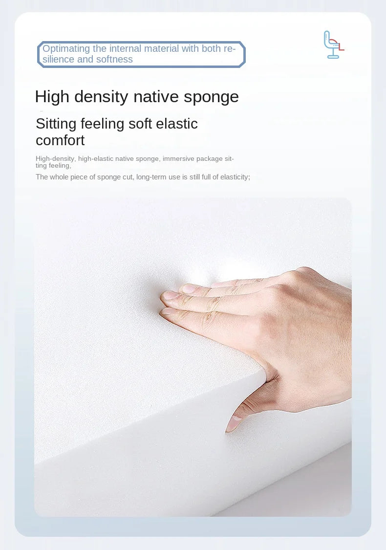 Olevo Wooden Ergonomic Chair Dormitory Movable Rotating Study Chair Office Sitting Comfortable Lying Waist Support Office Chair